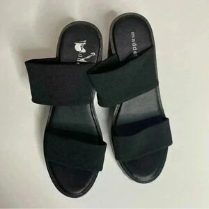 Madden Girl Platform Black Sandals